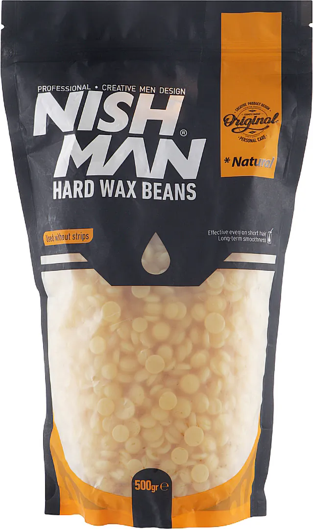 Nishman Professional Depilatory Hard Wax Beans NATURAL