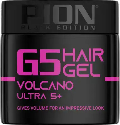 Pion Black Edition G5 Volcano Gel Pour Cheveux Tenue Forte 5 320 Ml