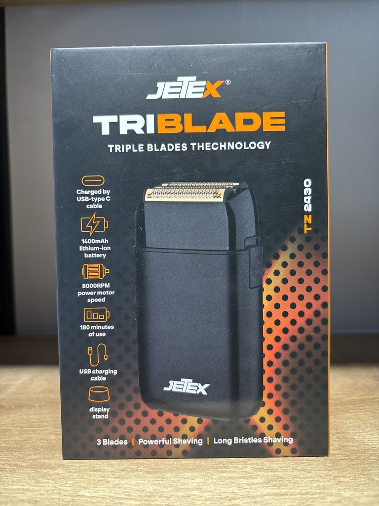 Jetex Triblade ماكنة لون اسود TZ2430