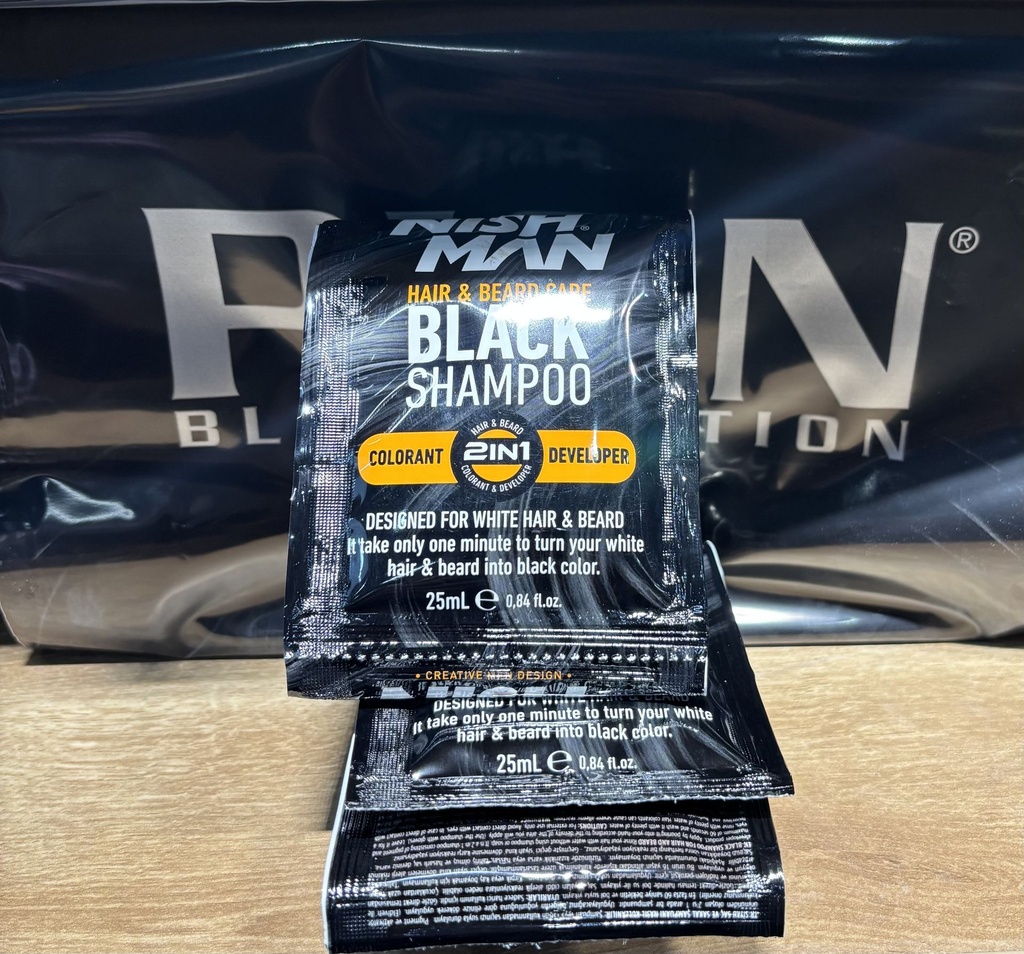 NISHMAN 25 ML BLACK SHAMPOO 1 PCE
