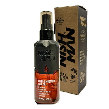Oil for Beard and Mustache Care Nishman 100 Ml