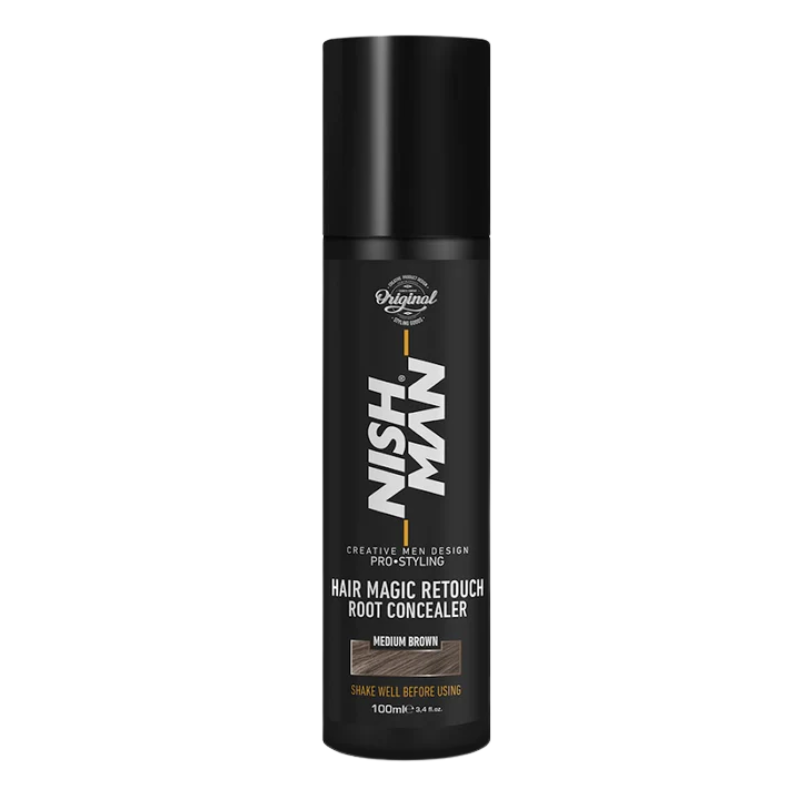 Nishman Magic Retouch Root Concealer MEDIUM BROWN